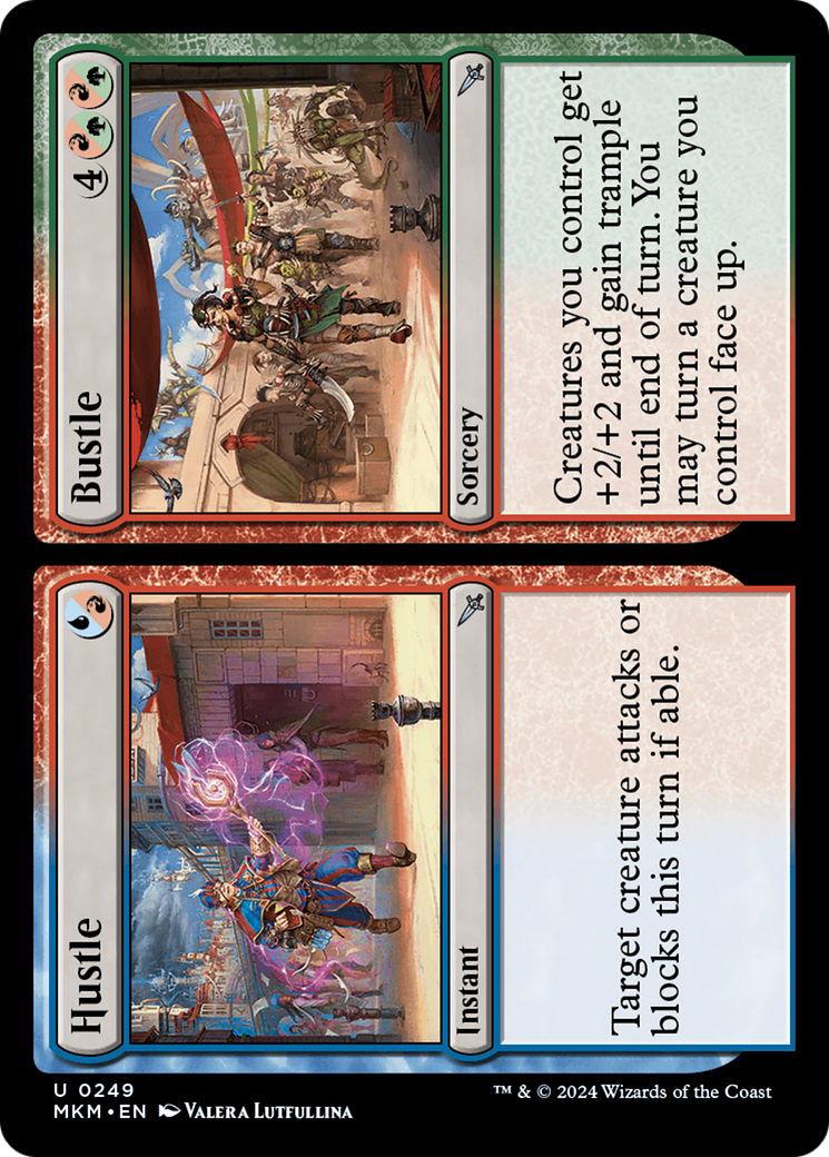 Hustle // Bustle - Uncommon Instant card from Murders at Karlov Manor