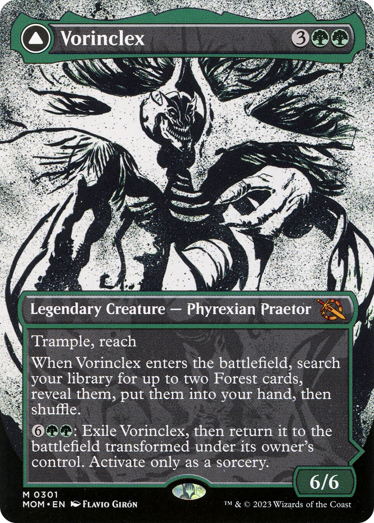 Vorinclex // The Grand Evolution - Mythic Enchantment — Saga card from March of the Machine