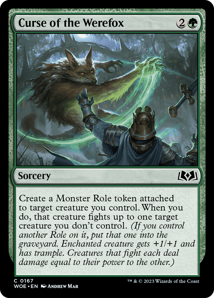 Curse of the Werefox - Common Sorcery card from Wilds of Eldraine