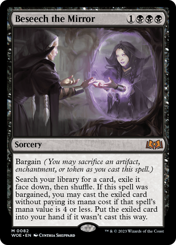 Beseech the Mirror - Mythic Sorcery card from Wilds of Eldraine