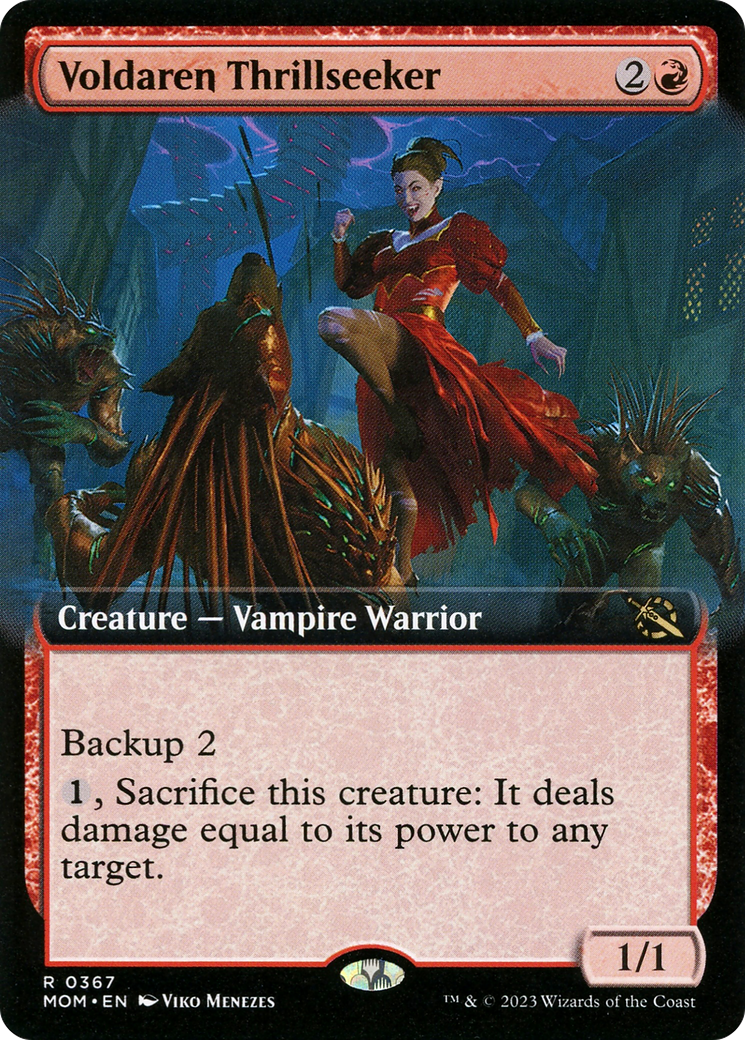 Voldaren Thrillseeker - Rare Creature — Vampire Warrior card from March of the Machine