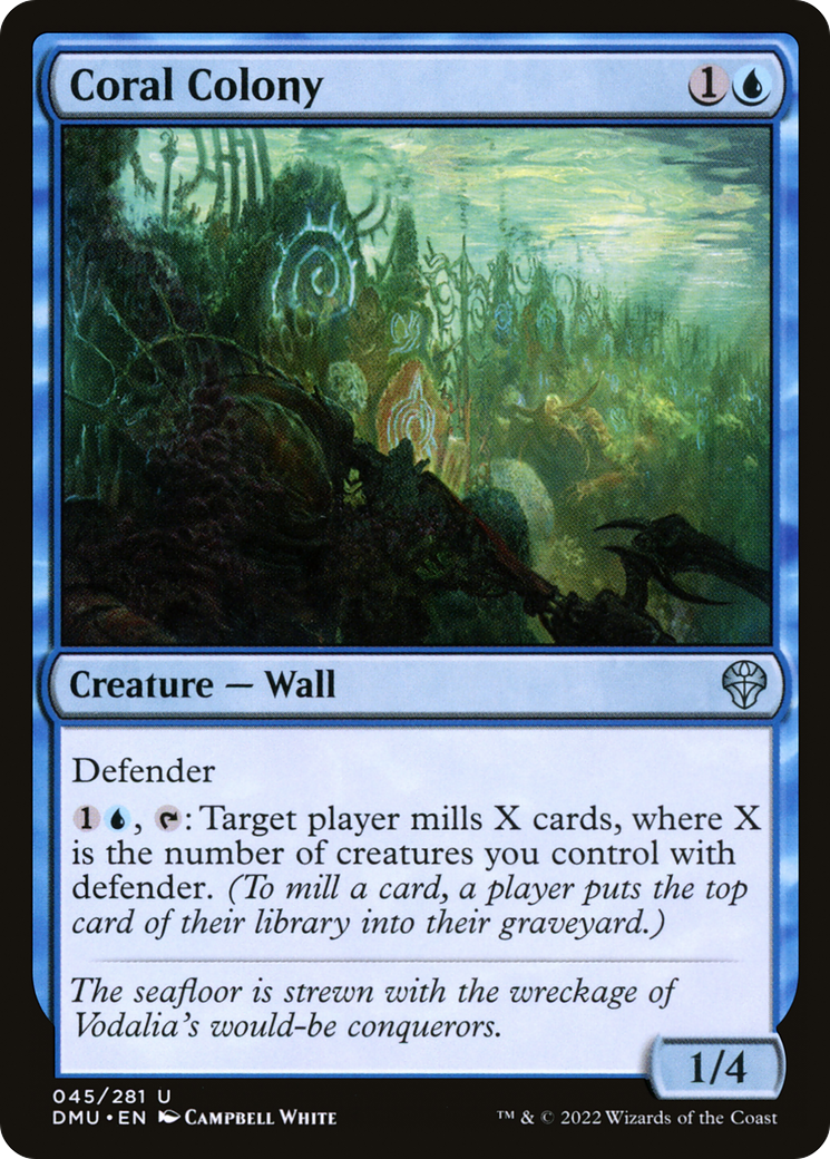 Coral Colony - Uncommon Creature — Wall card from Dominaria United