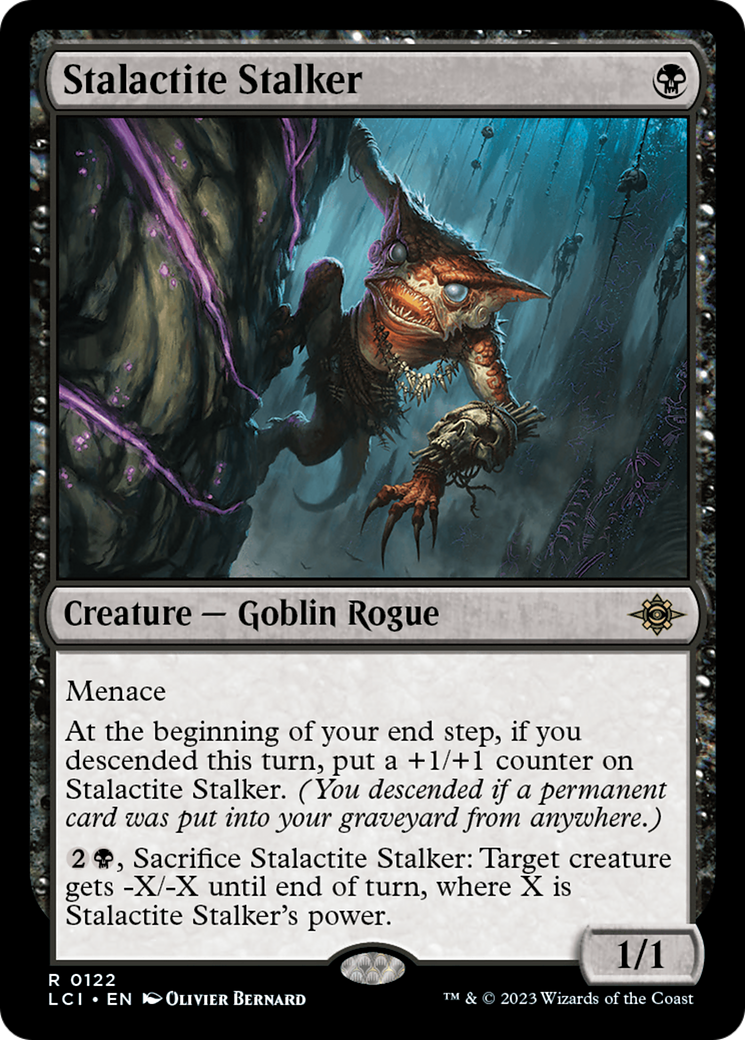 Stalactite Stalker - Rare Creature — Goblin Rogue card from The Lost Caverns of Ixalan