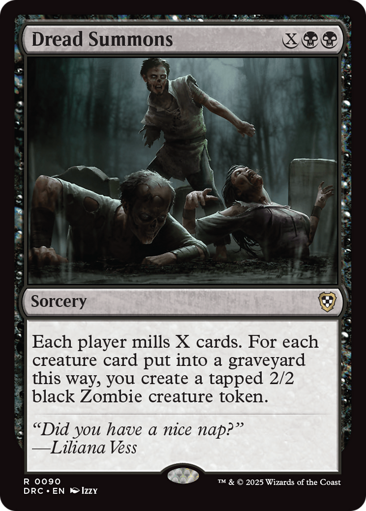 Dread Summons - Rare Sorcery card from Aetherdrift Commander