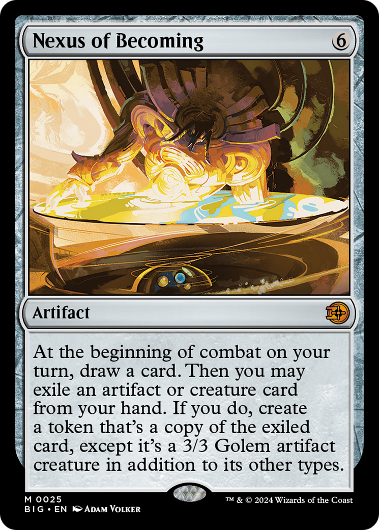 Nexus of Becoming - Mythic Artifact card from The Big Score
