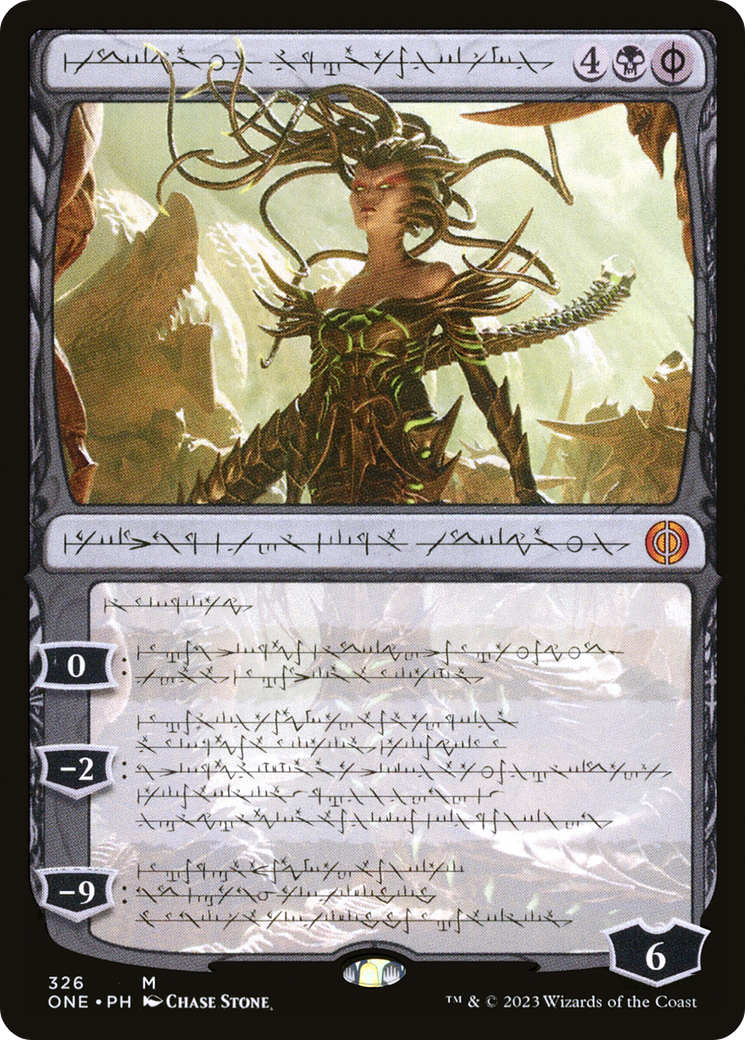 Vraska, Betrayal's Sting - Mythic Legendary Planeswalker — Vraska card from Phyrexia: All Will Be One