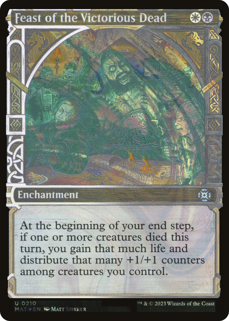 Feast of the Victorious Dead - Uncommon Enchantment card from March of the Machine: The Aftermath