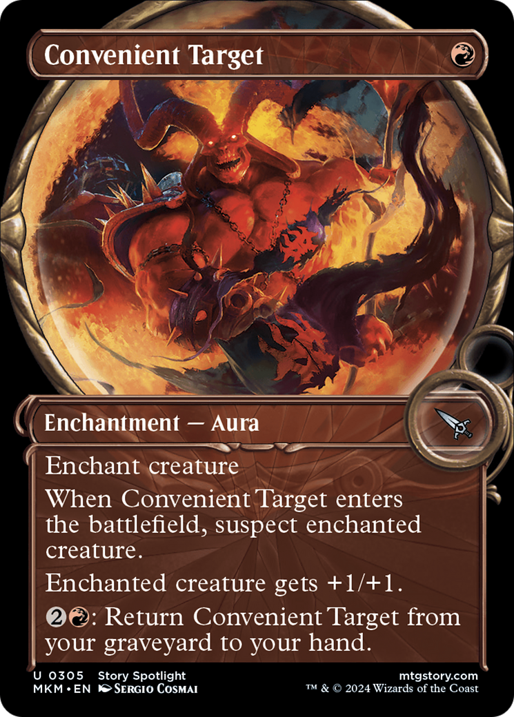 Convenient Target - Uncommon Enchantment — Aura card from Murders at Karlov Manor