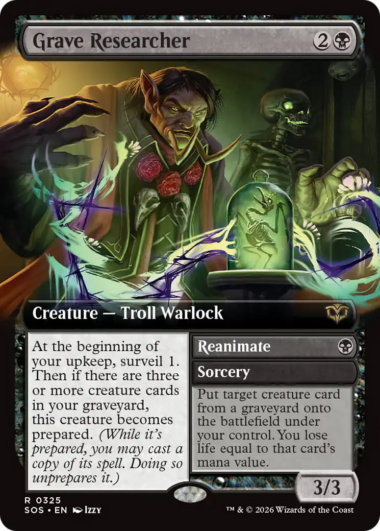 Grave Researcher // Reanimate - Rare Sorcery card from Secrets of Strixhaven