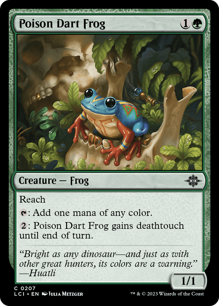 Poison Dart Frog - Common Creature — Frog card from The Lost Caverns of Ixalan
