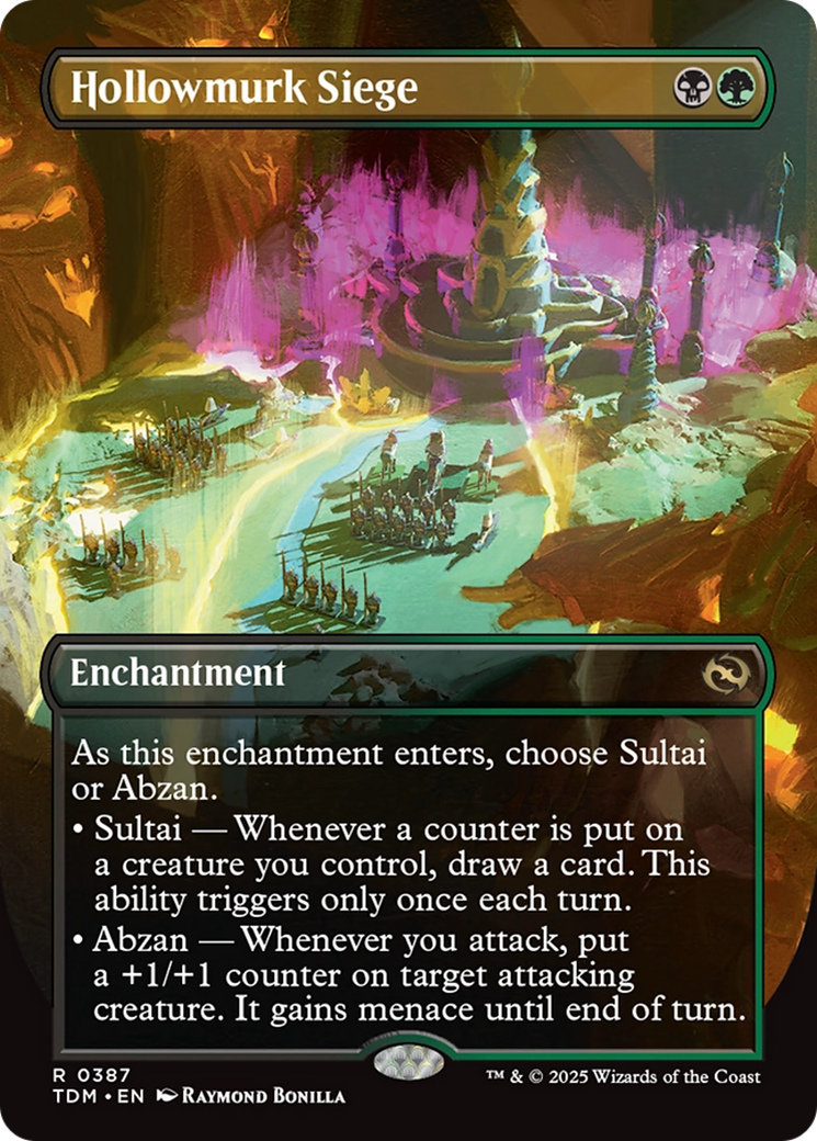Hollowmurk Siege - Rare Enchantment card from Tarkir: Dragonstorm