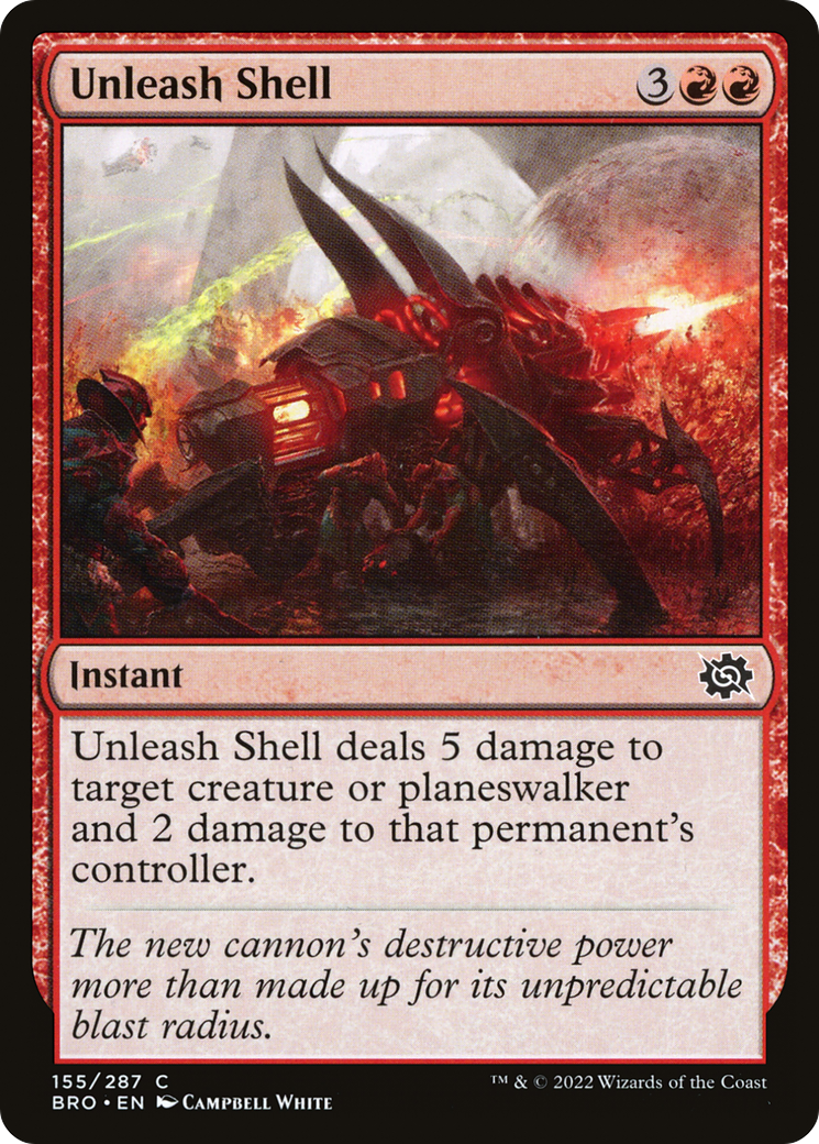 Unleash Shell - Common Instant card from The Brothers' War
