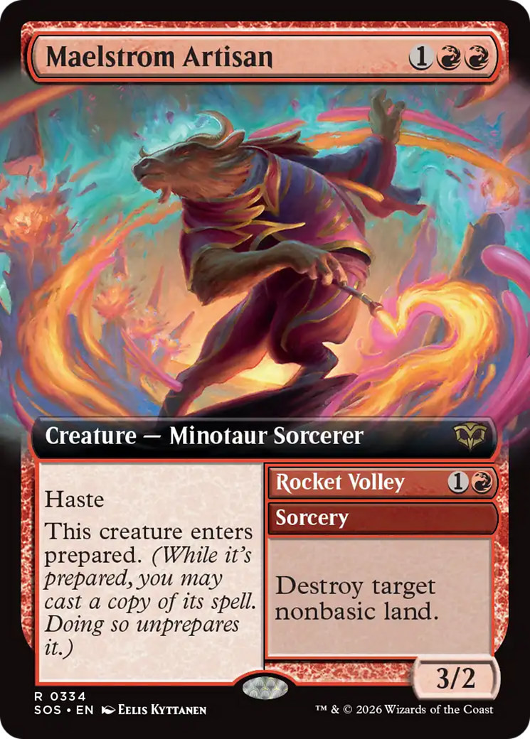 Maelstrom Artisan // Rocket Volley - Rare Sorcery card from Secrets of Strixhaven