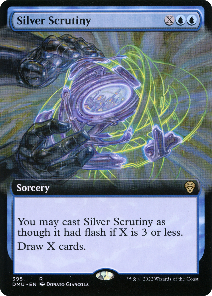 Silver Scrutiny - Rare Sorcery card from Dominaria United
