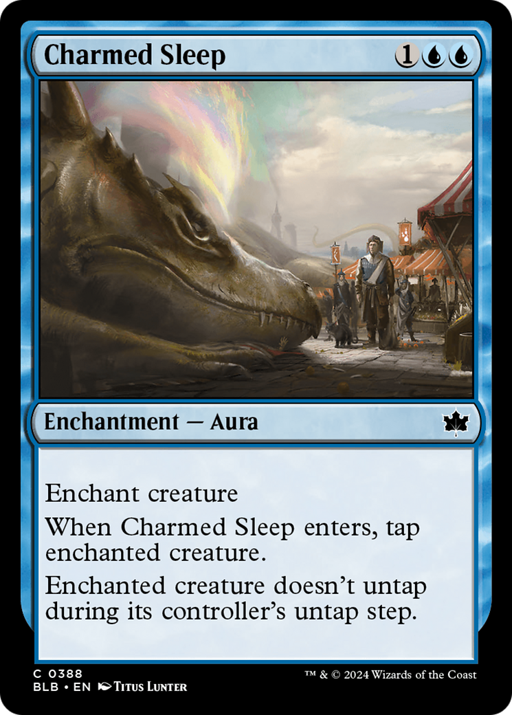 Charmed Sleep - Common Enchantment — Aura card from Bloomburrow