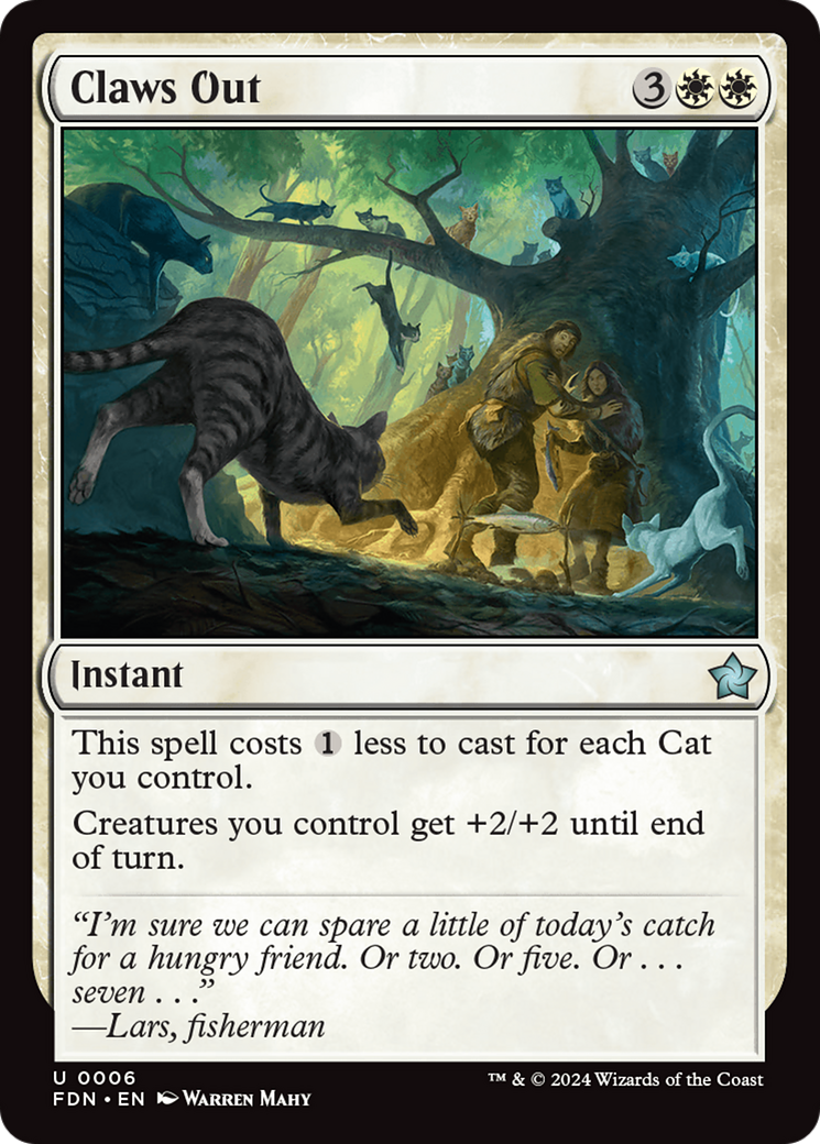 Claws Out - Uncommon Instant card from Foundations
