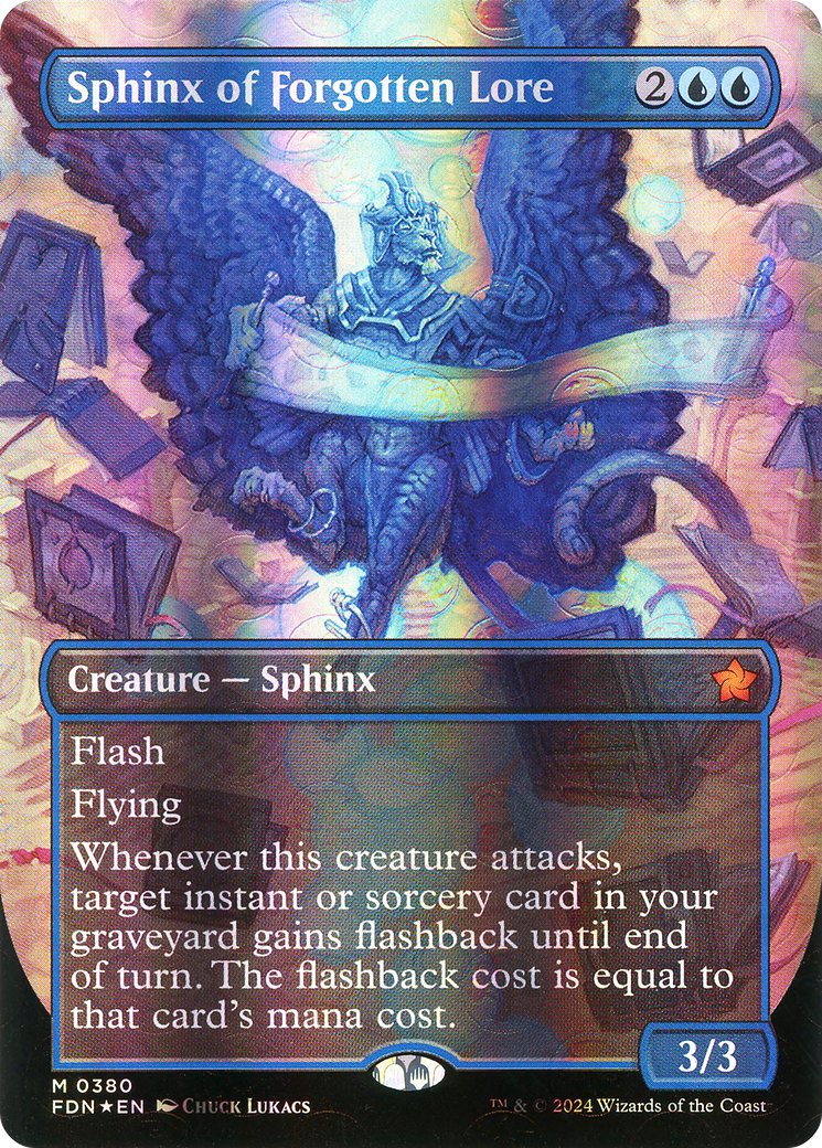 Sphinx of Forgotten Lore - Mythic Creature — Sphinx card from Foundations
