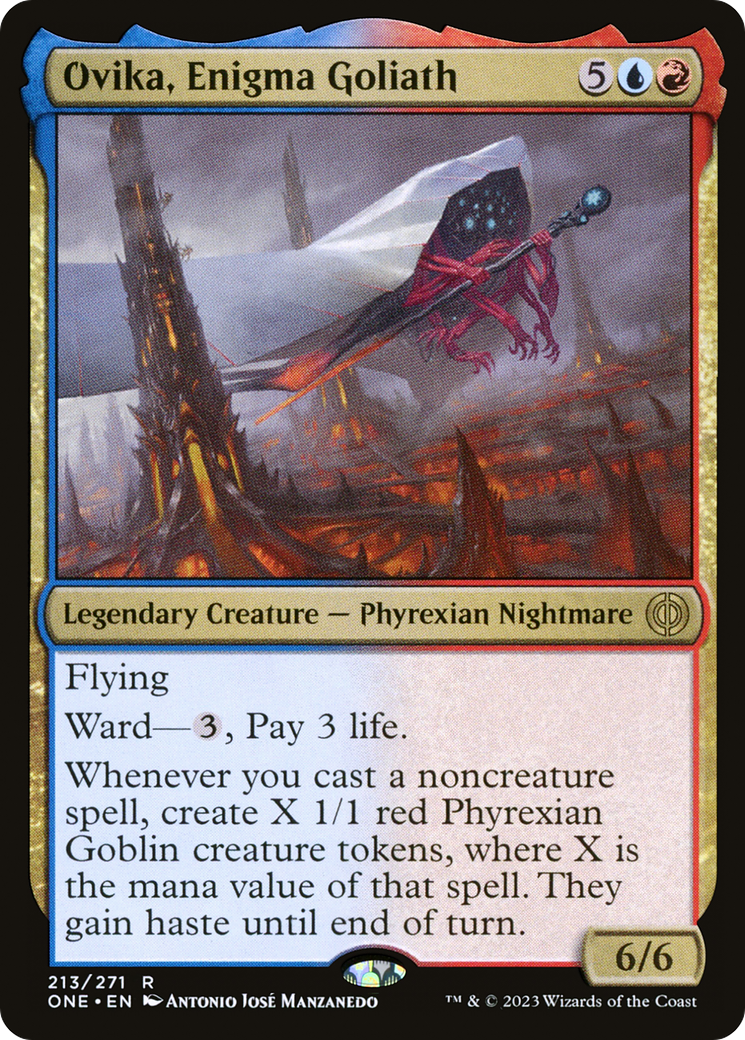 Ovika, Enigma Goliath - Rare Legendary Creature — Phyrexian Nightmare card from Phyrexia: All Will Be One