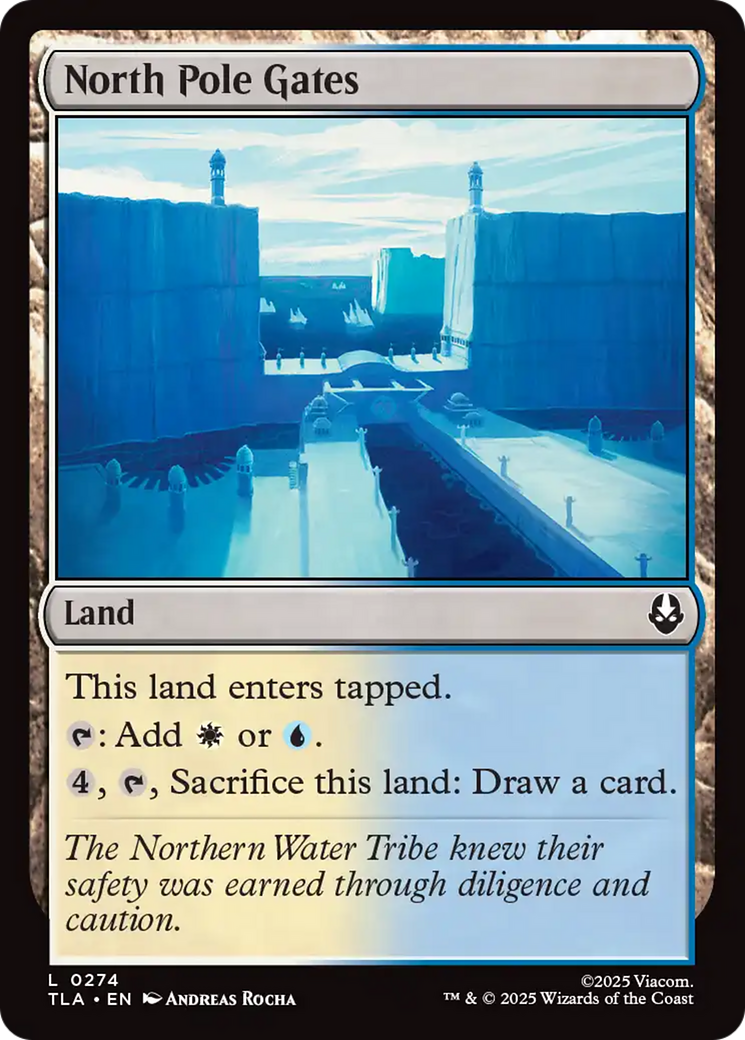 North Pole Gates - Common Land card from Avatar: The Last Airbender