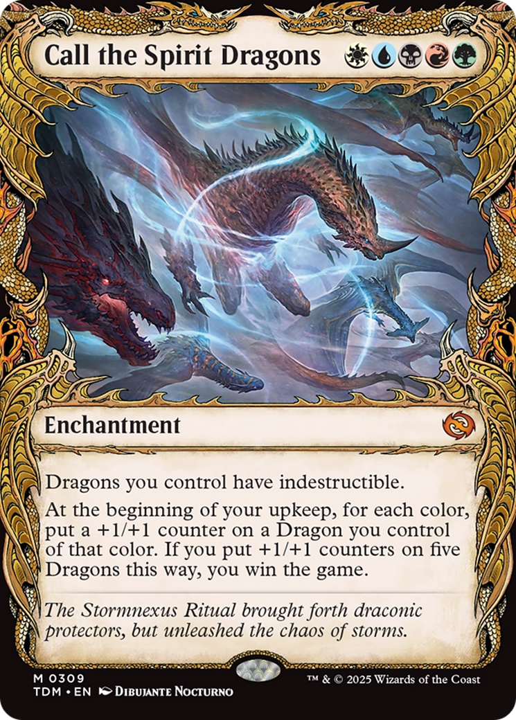 Call the Spirit Dragons - Mythic Enchantment card from Tarkir: Dragonstorm
