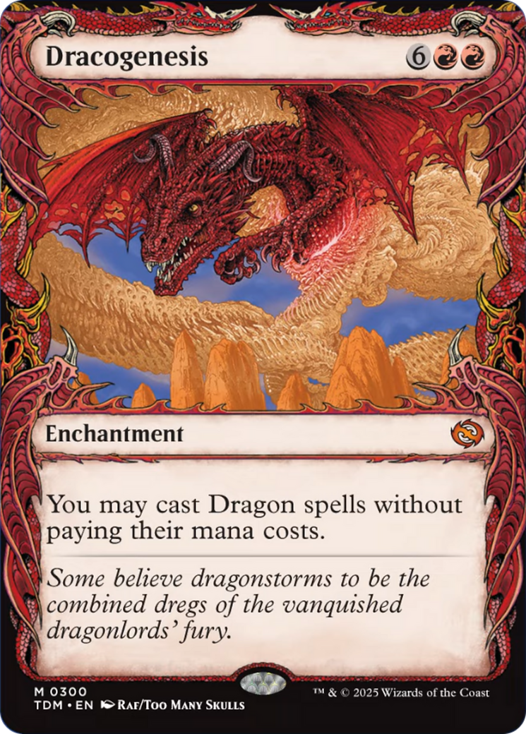 Dracogenesis - Mythic Enchantment card from Tarkir: Dragonstorm