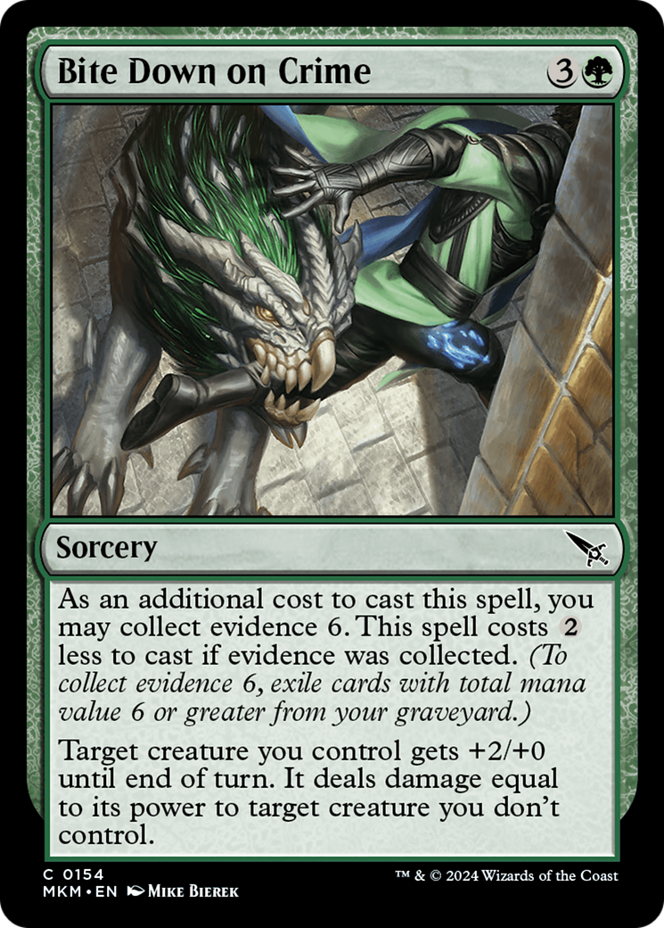 Bite Down on Crime - Common Sorcery card from Murders at Karlov Manor