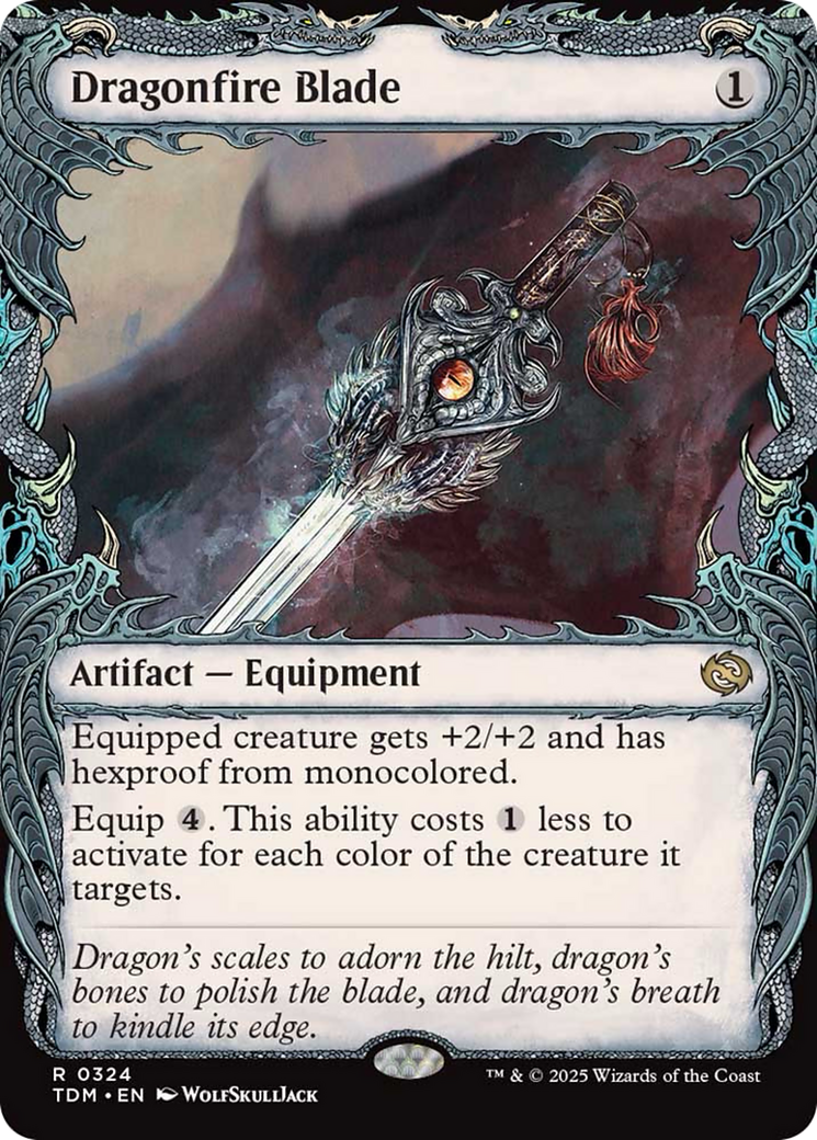 Dragonfire Blade - Rare Artifact — Equipment card from Tarkir: Dragonstorm