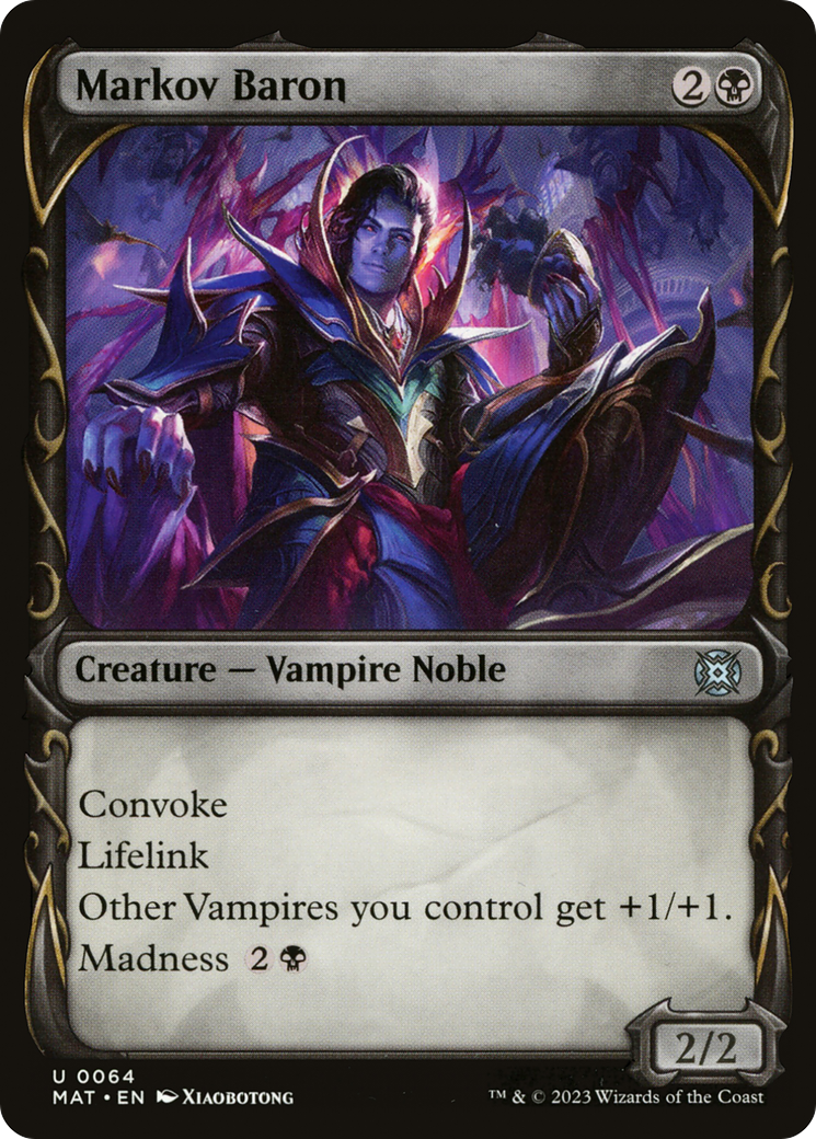 Markov Baron - Uncommon Creature — Vampire Noble card from March of the Machine: The Aftermath