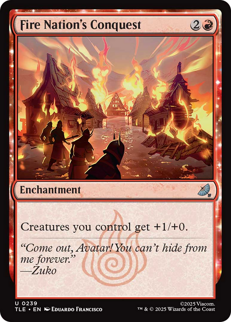Fire Nation's Conquest - Uncommon Enchantment card from Avatar: The Last Airbender Eternal