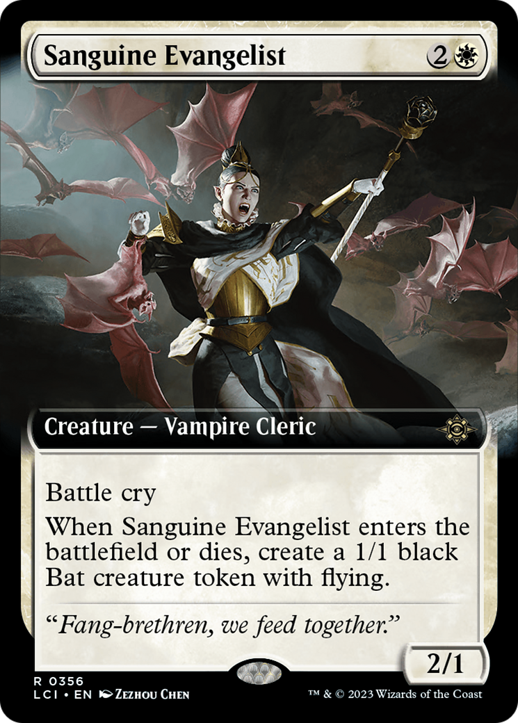 Sanguine Evangelist - Rare Creature — Vampire Cleric card from The Lost Caverns of Ixalan