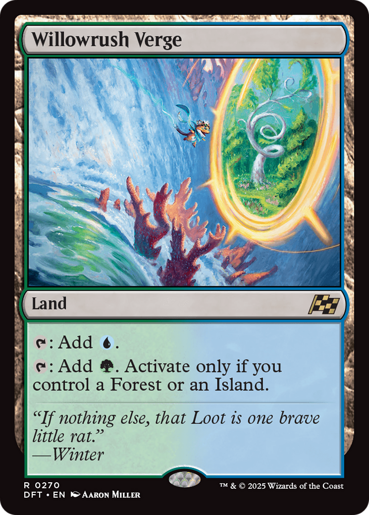 Willowrush Verge - Land used in Simic main decks