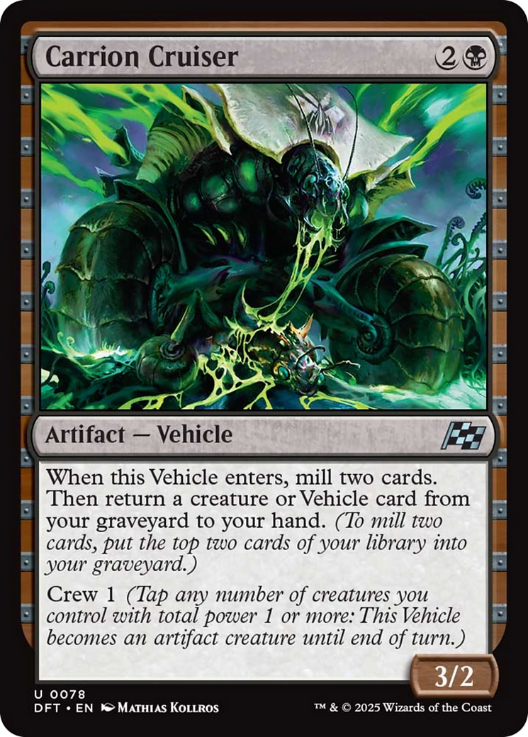 Carrion Cruiser - Uncommon Artifact — Vehicle card from Aetherdrift