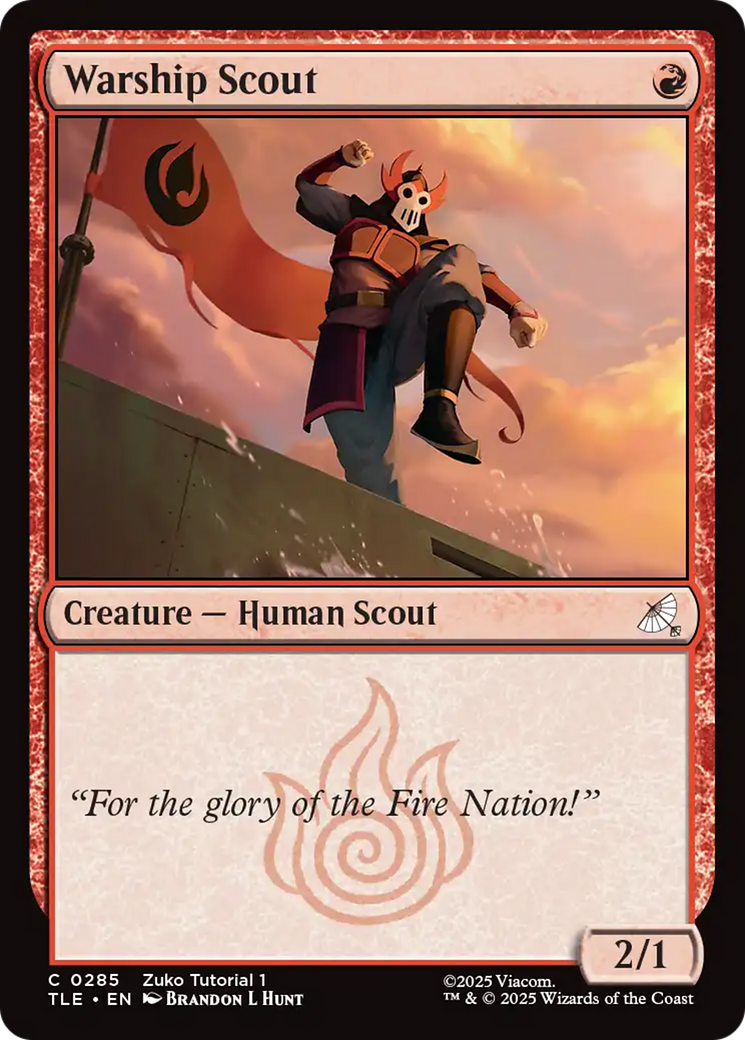 Warship Scout - Common Creature — Human Scout card from Avatar: The Last Airbender Eternal
