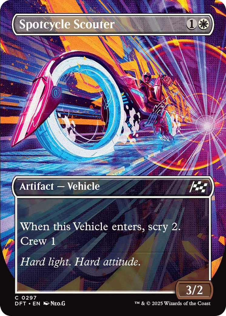 Spotcycle Scouter - Common Artifact — Vehicle card from Aetherdrift