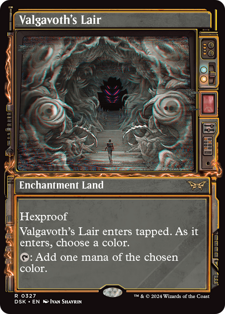 Valgavoth's Lair - Rare Enchantment Land card from Duskmourn: House of Horror