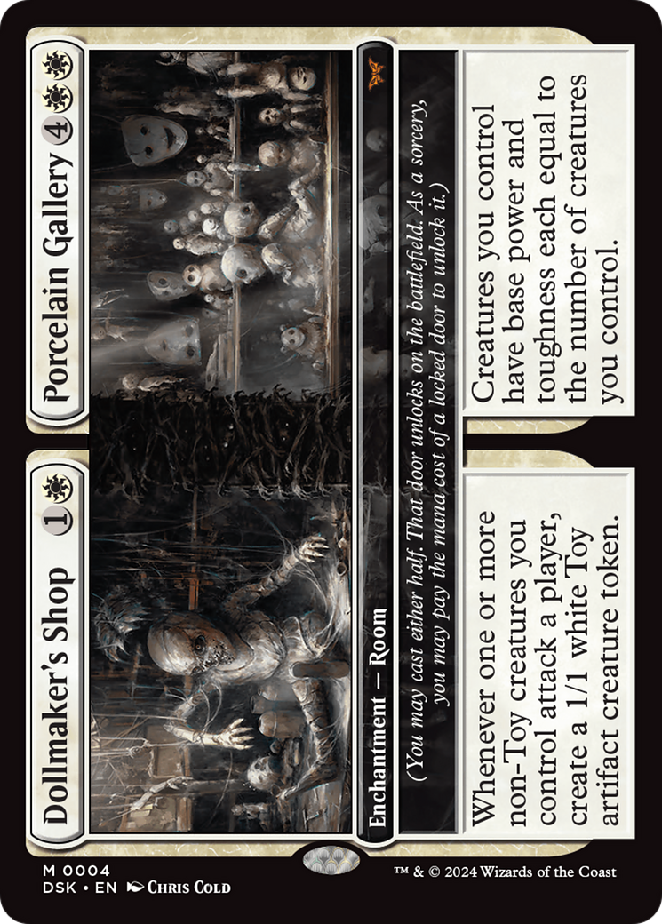 Dollmaker's Shop // Porcelain Gallery - Mythic Enchantment — Room card from Duskmourn: House of Horror