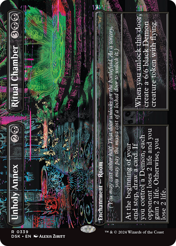 Unholy Annex // Ritual Chamber - Rare Enchantment — Room card from Duskmourn: House of Horror