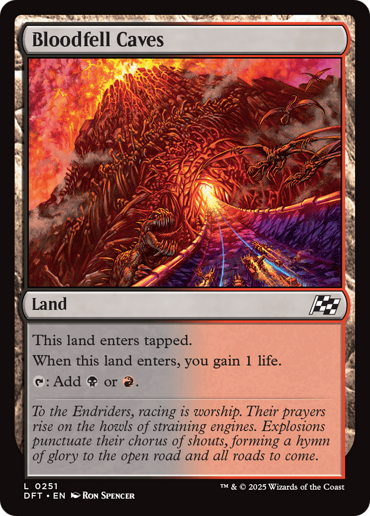 Bloodfell Caves - Common Land card from Aetherdrift