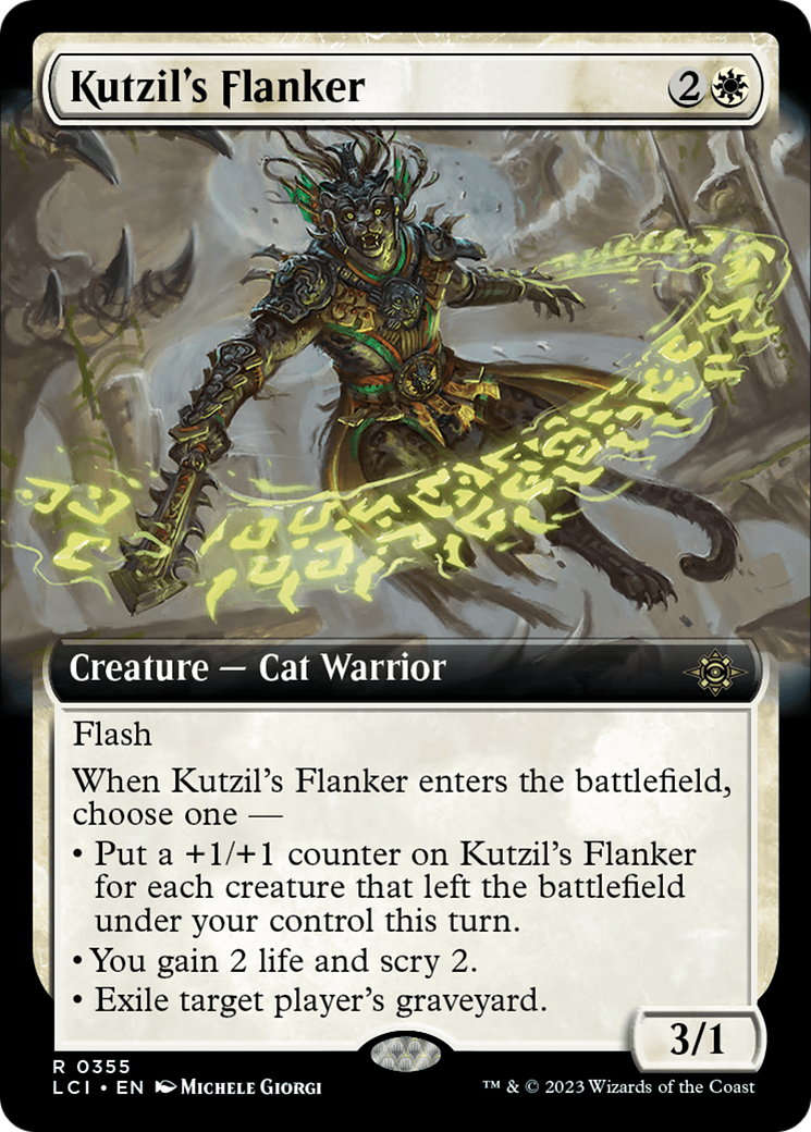 Kutzil's Flanker - Rare Creature — Cat Warrior card from The Lost Caverns of Ixalan