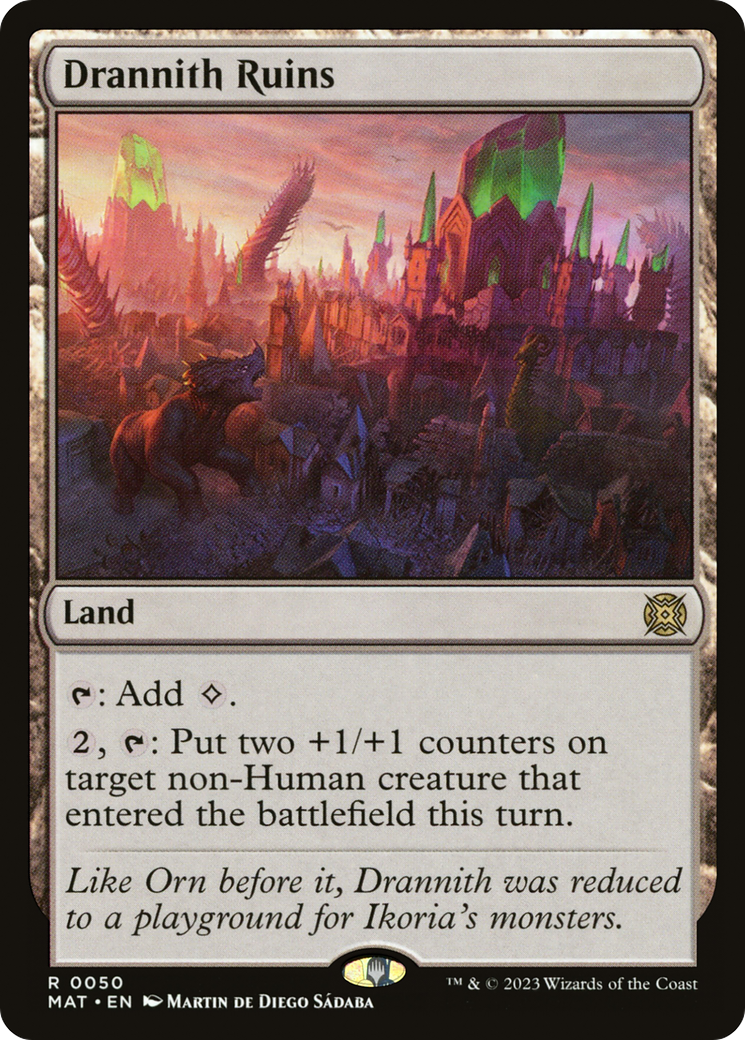 Drannith Ruins - Rare Land card from MAT