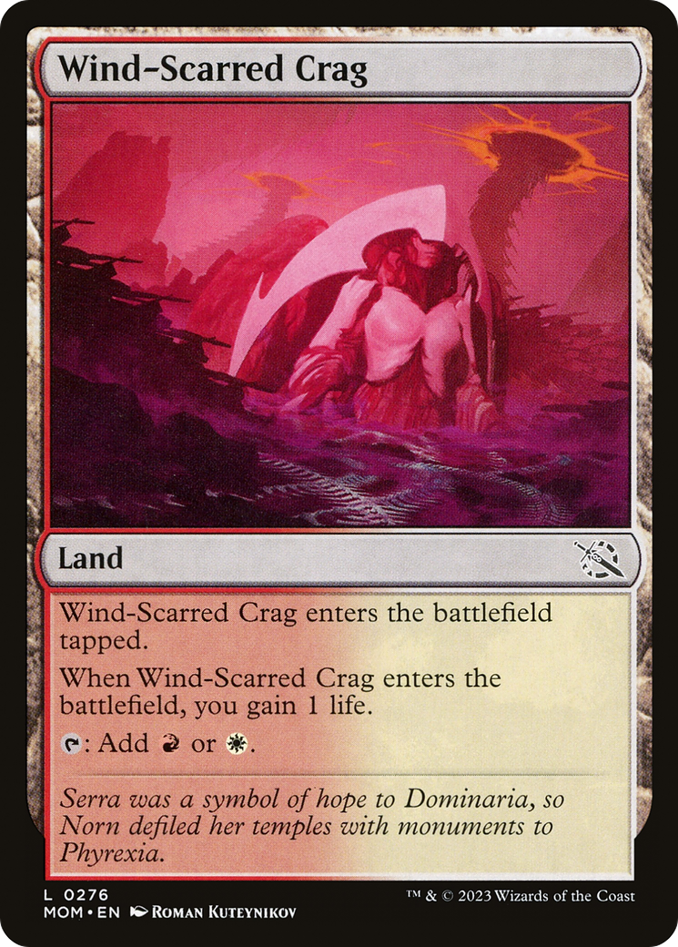 Wind-Scarred Crag - Common Land card from March of the Machine