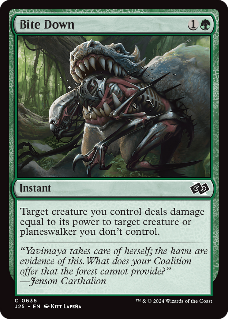 Bite Down - Common Instant card from Foundations Jumpstart