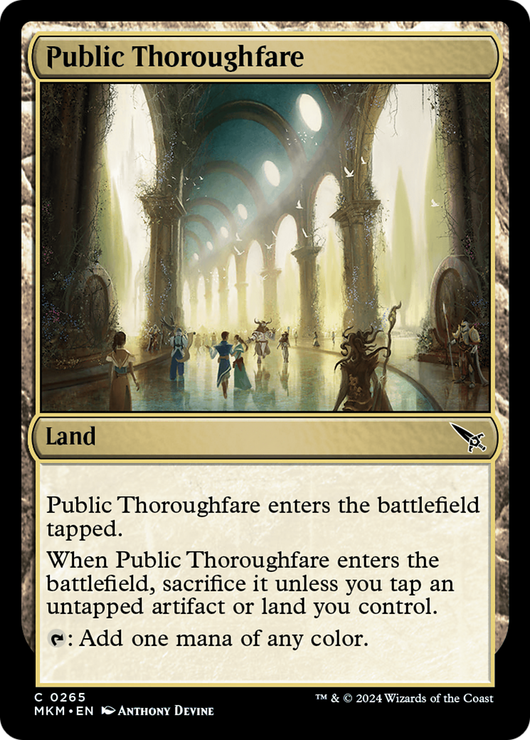 Public Thoroughfare - Common Land card from Murders at Karlov Manor
