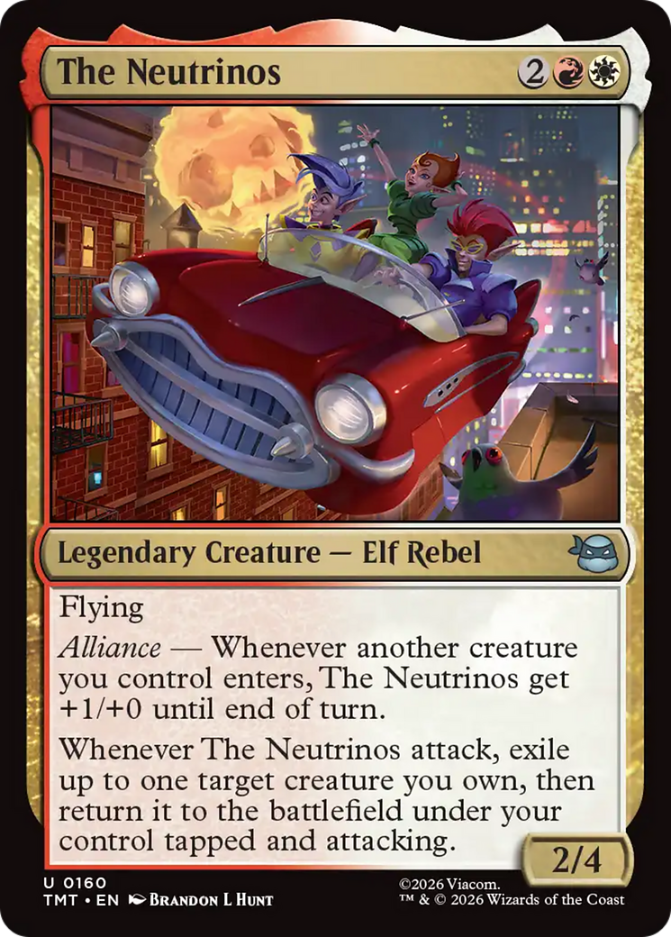 The Neutrinos - Uncommon Legendary Creature — Elf Rebel card from Teenage Mutant Ninja Turtles