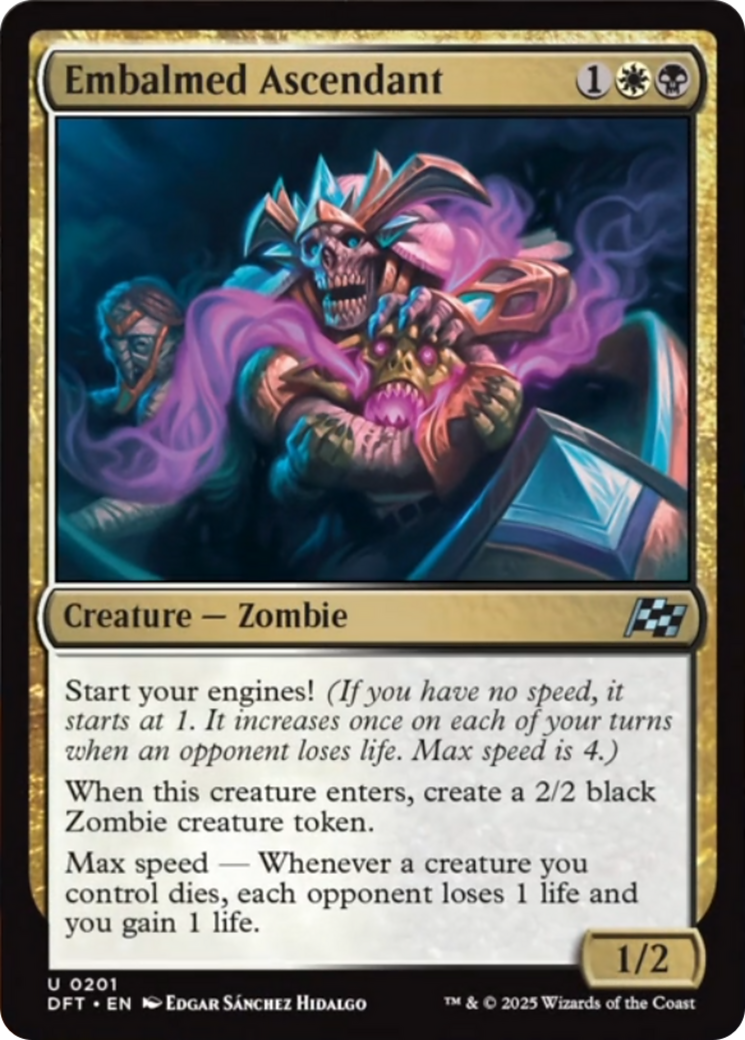 Embalmed Ascendant - Uncommon Creature — Zombie card from Aetherdrift