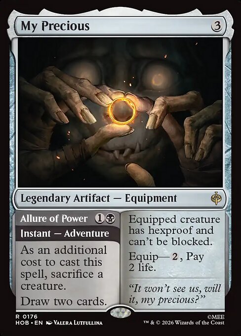 My Precious // Allure of Power - Rare card from The Hobbit