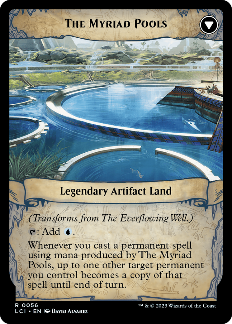 Back face of The Everflowing Well // The Myriad Pools - Legendary Artifact card