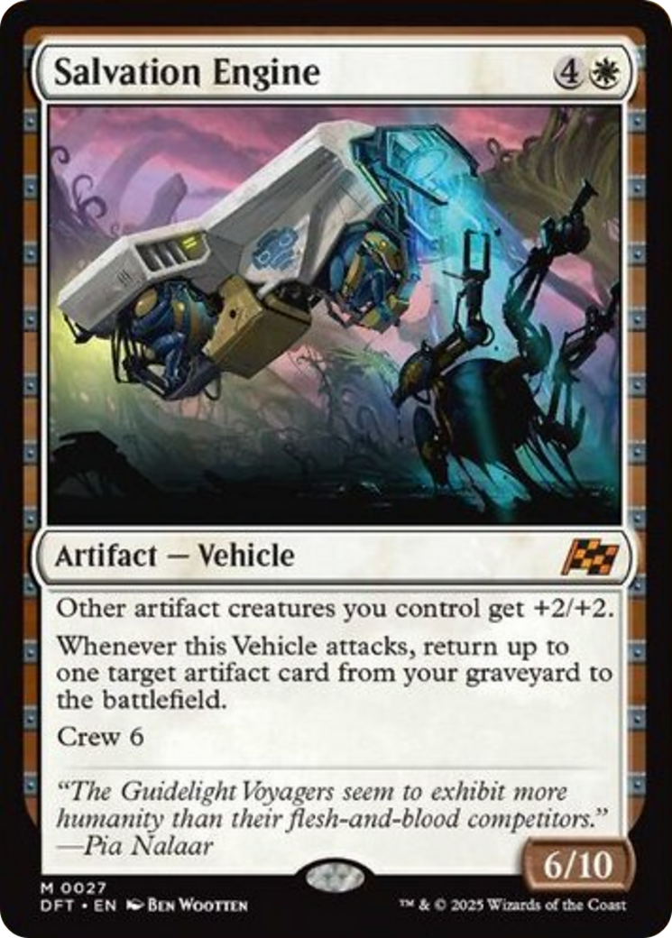 Salvation Engine - Mythic Artifact — Vehicle card from Aetherdrift