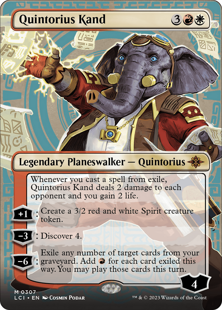 Quintorius Kand - Mythic Legendary Planeswalker — Quintorius card from The Lost Caverns of Ixalan
