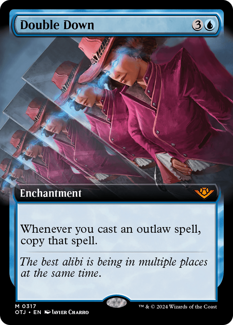 Double Down - Mythic Enchantment card from Outlaws of Thunder Junction
